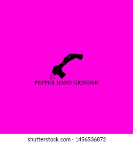 pepper hand grinder icon sign signifier vector