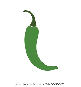 Pepper hot food organic icon vector design.