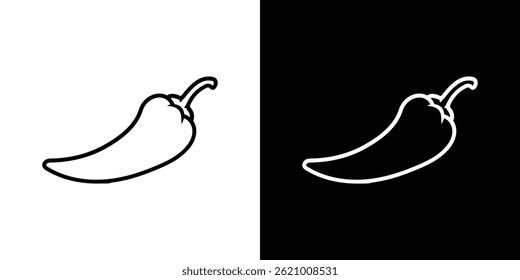 Pepper hot icon vector for web, and mobile app