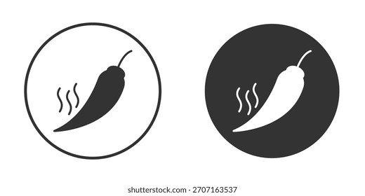 Icono caliente de la pimienta para el diseño del Sitio web, logotipo para el Web y los App.