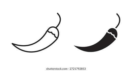 Icono caliente de la pimienta para su diseño del Sitio web, logotipo, App, UI. EPS10