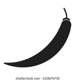 pepper icon black and isolated vector illustration