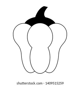pepper icon cartoon isolated vector illustration graphic design
