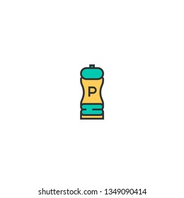 Pepper icon design. Gastronomy icon vector illustration