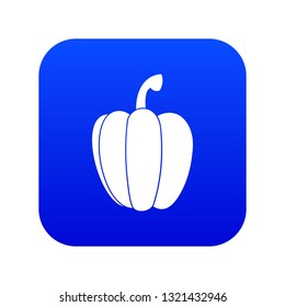 Pepper icon digital blue for any design isolated on white vector illustration