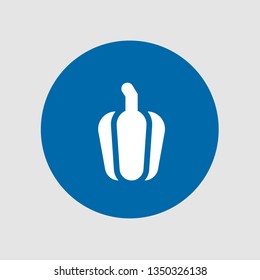  Pepper icon. Editable  Pepper icon for web or mobile.