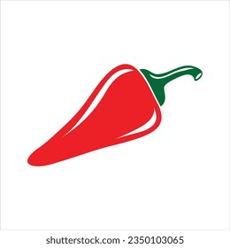 Icono de Pepper. Icono de pimienta caliente. Ilustración plana vectorial chile sobre fondo blanco..eps