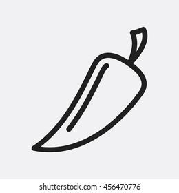 Pepper icon illustration isolated vector sign symbol