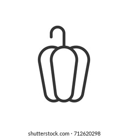 Pepper icon, illustration isolated vector sign symbol