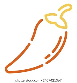 Pepper icon illustration for uiux, web, app, infographic, etc