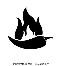 Pepper icon, logo isolated on white background