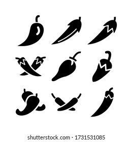 pepper  icon or logo isolated sign symbol vector illustration - Collection of high quality black style vector icons
