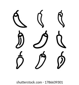 pepper icon or logo isolated sign symbol vector illustration - Collection of high quality black style vector icons
