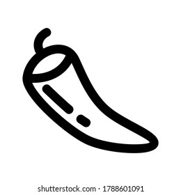 pepper icon or logo isolated sign symbol vector illustration - high quality black style vector icons
