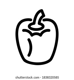 Pepper icon or logo isolated sign symbol vector illustration - high quality black style vector icons
