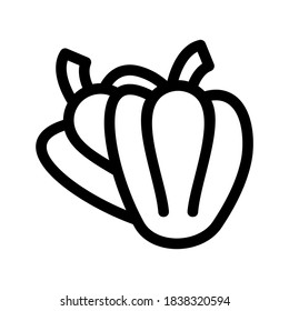 Pepper icon or logo isolated sign symbol vector illustration - high quality black style vector icons

