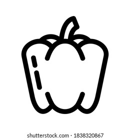 Pepper icon or logo isolated sign symbol vector illustration - high quality black style vector icons
