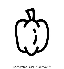 Pepper icon or logo isolated sign symbol vector illustration - high quality black style vector icons
