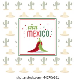 pepper icon. Mexico culture. Vector graphic