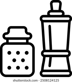 Pepper Icon. Pepper Mill Icon