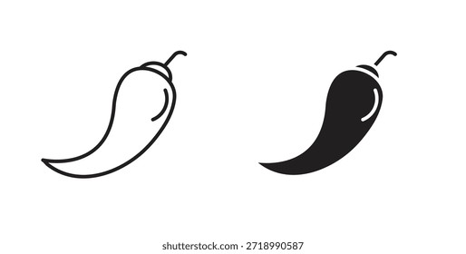 Pepper icon for mobile app, editable designs