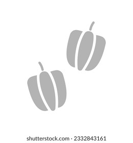 pepper icon on a white background, vector illustration