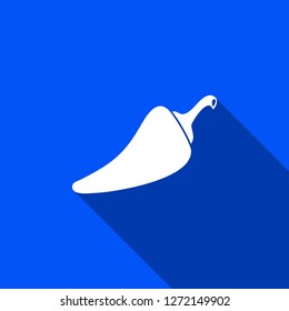 Pepper icon with shadow , sign design