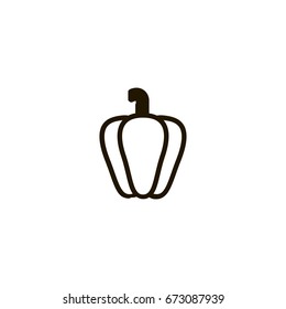 pepper icon. sign design