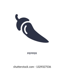 pepper icon. Simple element illustration from fruits concept. pepper editable symbol design on white background. Can be use for web and mobile.