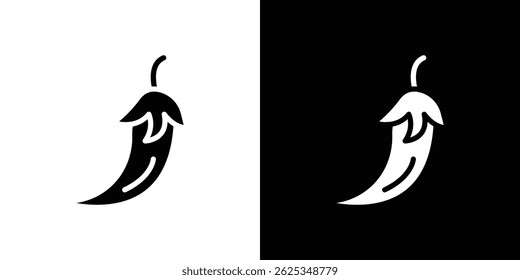 Pepper icon simple line vector. Symbol, logo.