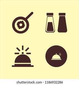 pepper icon. pepper vector icons set fried egg, salt pepper shaker, bell and proper meal