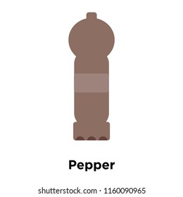 Pepper icon vector isolated on white background, Pepper transparent sign