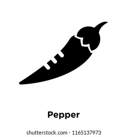 Pepper icon vector isolated on white background, Pepper transparent sign , food and fruit symbols