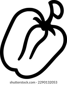 pepper icon vector symbol design illustration