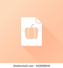 pepper icon. vegetable sign