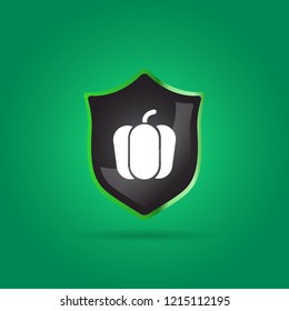 pepper icon. vegetable sign