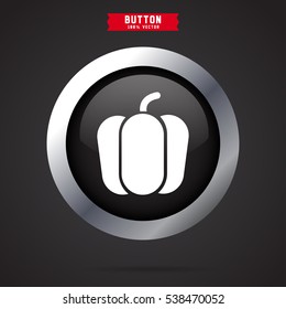 Pepper icon. vegetable sign