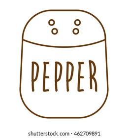 pepper ingredient isolated icon vector illustration graphic