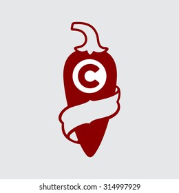 Pepper with the letter C