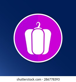 pepper logo bell sweet vector abstract line.