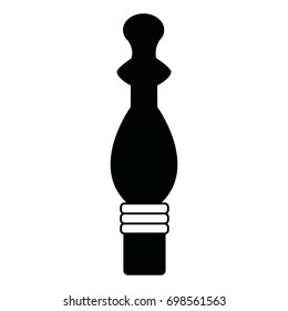 pepper mill condiment cooking on white background