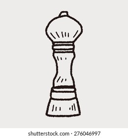 Pepper Mill Doodle Stock Vector (Royalty Free) 276046997 | Shutterstock