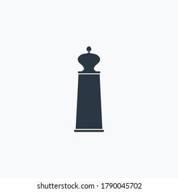 Pepper mill icon isolated on clean background. Pepper mill icon concept drawing icon in modern style. Vector illustration for your web mobile logo app UI design.