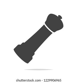 Pepper mill icon vector isolated