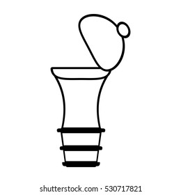 pepper mill shaker kitchen outline vector illustration eps 10
