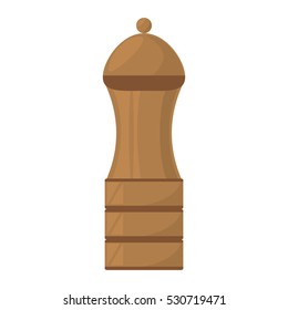pepper mill shaker wood kitchen vector illustration eps 10