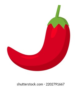 pepper on white background vector