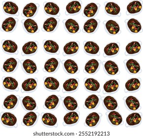 padrão de pimenta conjunto ilustração vetor. Bom para banner, cartaz, cartão de mensagem, cartão de festa, convite, modelo, publicidade, campanha e mídia social.