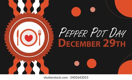 Diseño de banner vectorial del Día de la Menta. Feliz Día de la Maqueta de Pepper, moderna y mínima ilustración de afiche.