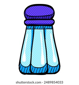 Pepper pot halftone icon hand drawn color vector illustration